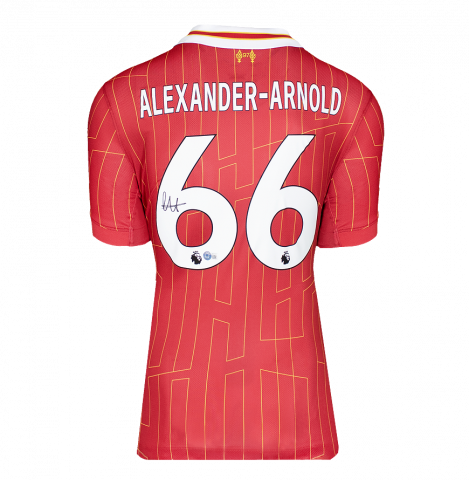 Trent Alexander-Arnold Back Signed Liverpool FC 2024-25 Home Shirt In Deluxe Packaging