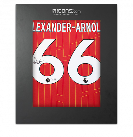Trent Alexander-Arnold Back Signed Liverpool FC 2024-25 Home Shirt In Deluxe Packaging