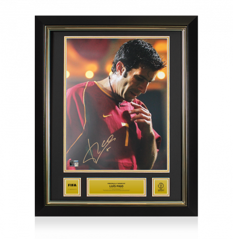 Luis Figo Official 2002 FIFA World Cup™ Signed Portugal Photo: Seleção Legend