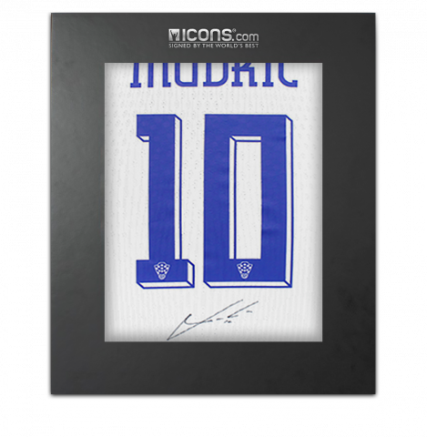 MATCH ISSUE Luka Modric Back Signed Croatia 2024 Home Shirt In Deluxe Packaging