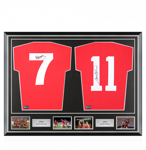 Kenny Dalglish & Graeme Souness Signed Liverpool Shirts In Classic Dual Frame