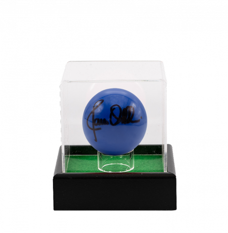 Ronnie O'Sullivan Signed Blue Snooker Ball In Acrylic Case