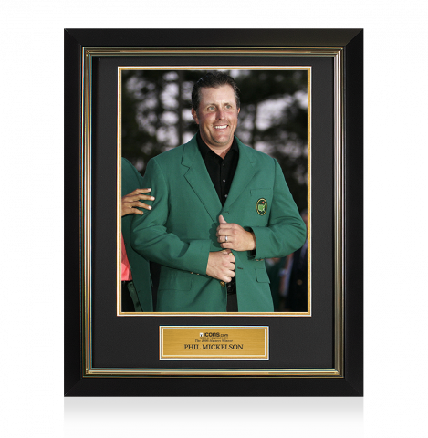 UNSIGNED Phil Mickelson Masters Trophy Framed Photo - The 2006 Masters Winner
