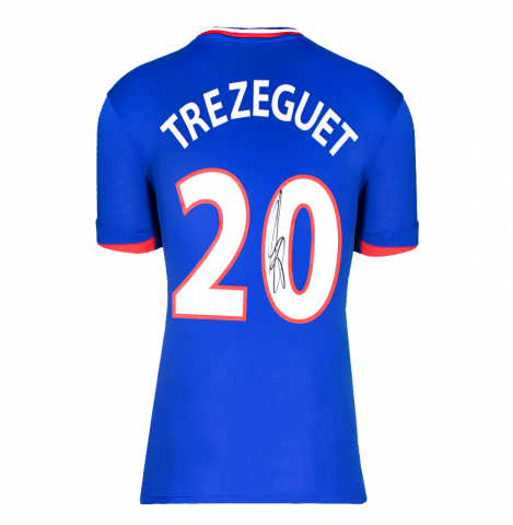 David Trezeguet Back Signed France 2024 Home Shirt In Deluxe Packaging