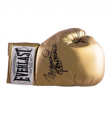 Manny Pacquiao Signed Gold Everlast Boxing Glove