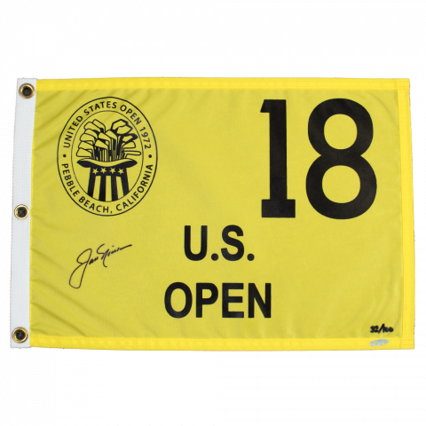 Jack Nicklaus Signed 1972 US Open Pin Flag