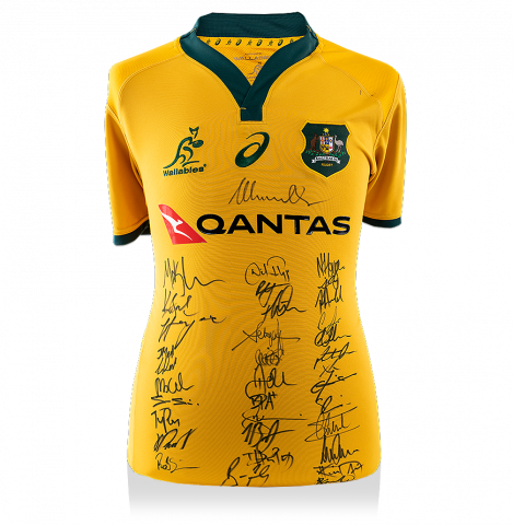 Australia Squad Signed 2018 Rugby Shirt