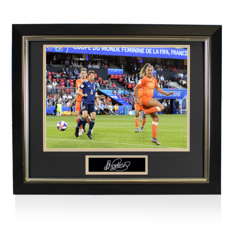 Lieke Martens Signed Plaque and Netherlands Photo Frame: Iconic 2019 FIFA Women's World Cup Goal