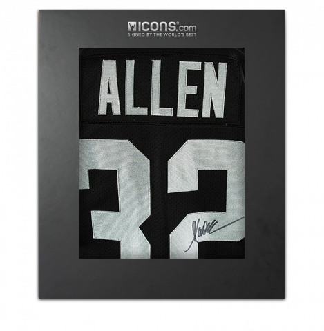 Marcus Allen Back Signed Oakland Raiders Jersey In Deluxe Packaging