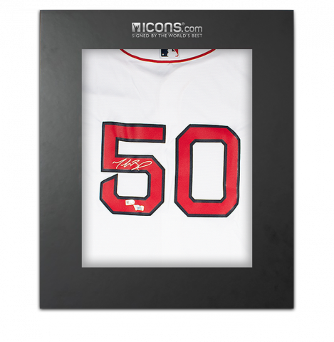 Mookie Betts Back Signed Boston Red Sox Jersey: 2018 MLB World Series Champions Edition In Deluxe Packaging