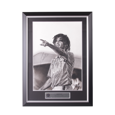 Ruud Gullit Official Chelsea FC Signed and Framed Original Tribute Artwork: Blues Icon