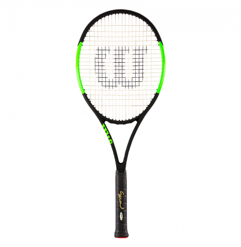 Serena Williams Signed Black and Green Wilson Blade Tennis Racket