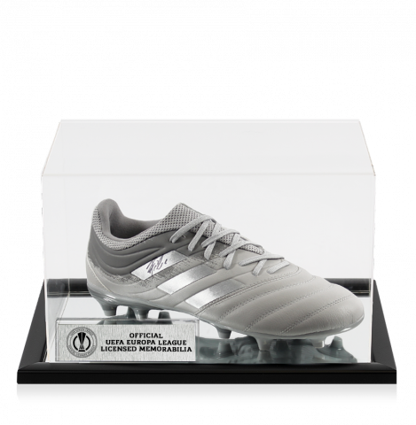 Joao Felix Official UEFA Europa League Signed Silver Adidas Copa 19 Boot In Acrylic Case