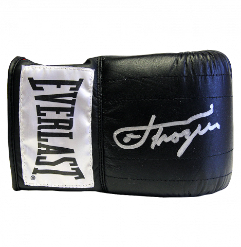 Joe Frazier Signed Black Everlast Boxing Glove