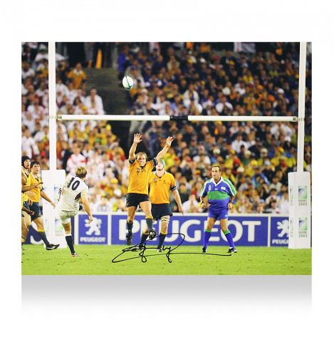 Jonny Wilkinson Signed England Rugby Photo: 2003 Rugby World Cup Winning Drop Goal