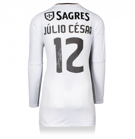 Julio Cesar Back Signed SL Benfica 2017-18 Goalkeeper Shirt