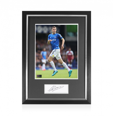 Michael Keane Signed Plaque and Photo Frame: Everton Star