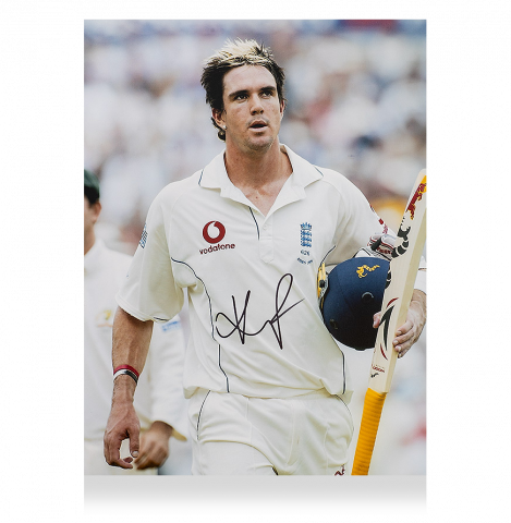 Kevin Pietersen Signed England Cricket Photo