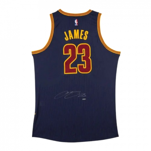 PRE-ORDER LeBron James Signed Cleveland Cavaliers Alternate Blue Authentic Adidas Jersey