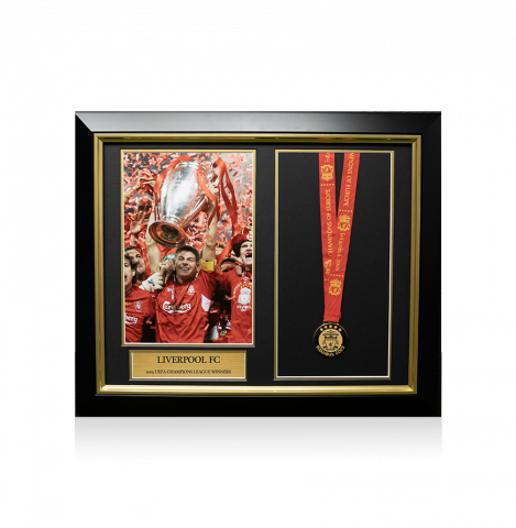 Liverpool FC Framed Medal: Istanbul 2005 Winners
