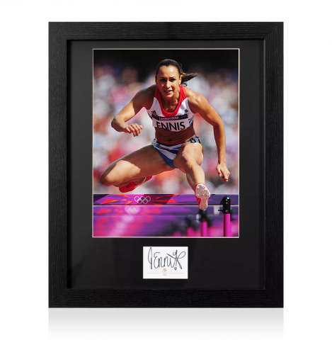 Dame Jessica Ennis-Hill Signed Team GB Card and Photo Frame: Option 1