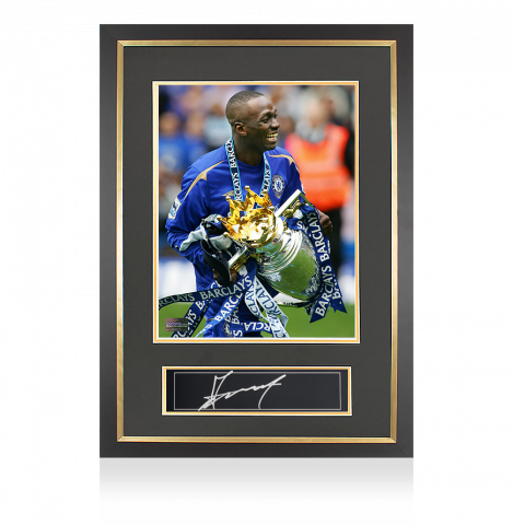 Claude Makelele Signed Plaque and Photo Frame: 2005-06 Premier League Winner