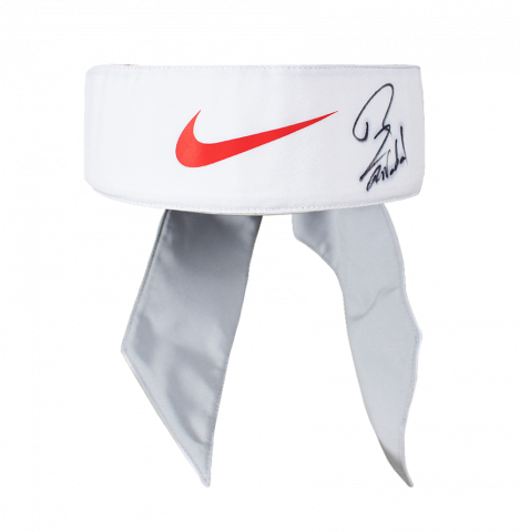 MATCH WORN Rafael Nadal Signed White Wimbledon Bandana