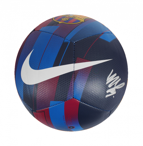 Memphis Depay Signed FC Barcelona Branded Football