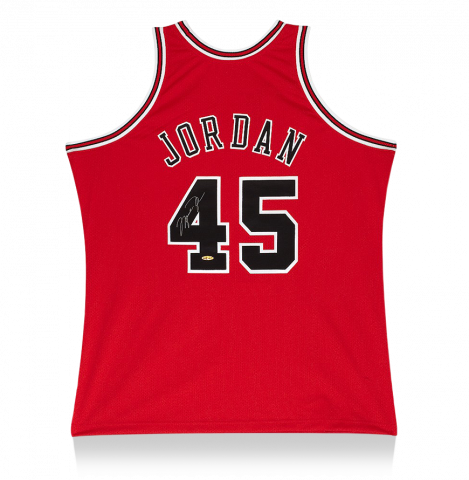 Michael Jordan Back Signed Chicago Bulls 1995 Jersey: Mitchell & Ness Edition