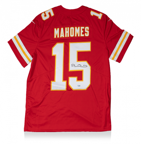 Patrick Mahomes Back Signed Kansas City Chiefs Home Jersey