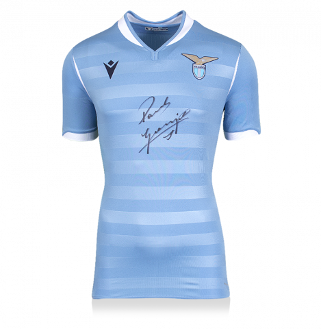 Paul Gascoigne Front Signed Modern Lazio Home Shirt