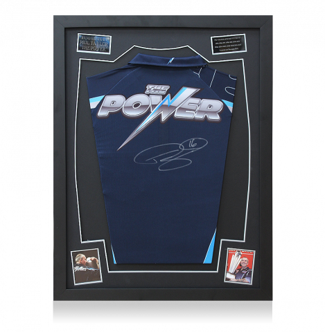Phil 'The Power' Taylor Signed and Framed Shirt