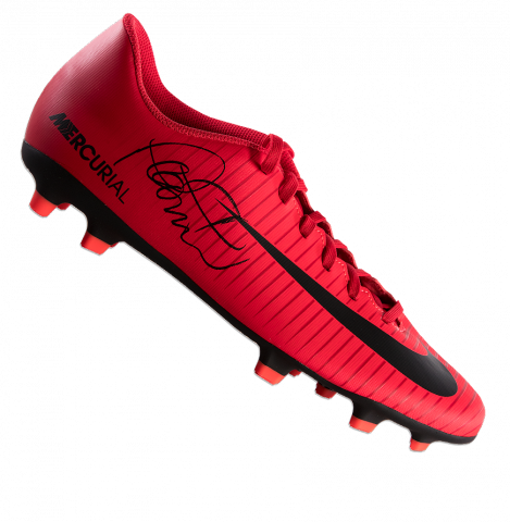 Philippe Coutinho Signed Red and Black Nike Mercurial Boot