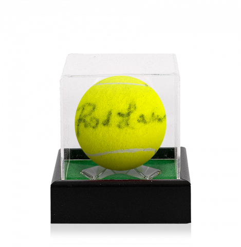 Rod Laver Signed Wimbledon Tennis Ball In Acrylic Case