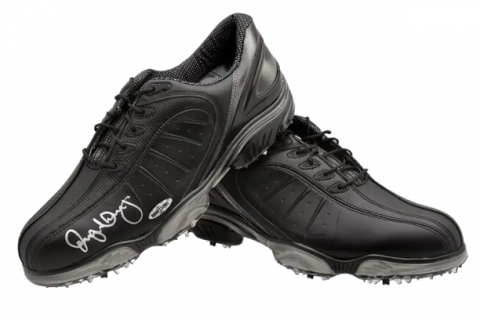 Rory McIlroy Signed Black FootJoy Golf Shoes