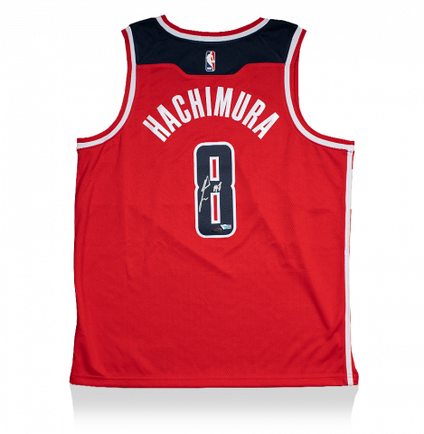 Rui Hachimura Signed Washington Wizards Red Swingman Jersey