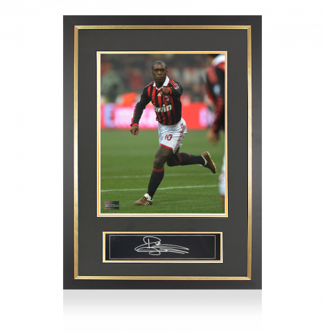 Clarence Seedorf Signed Plaque and Photo Frame: AC Milan Legend