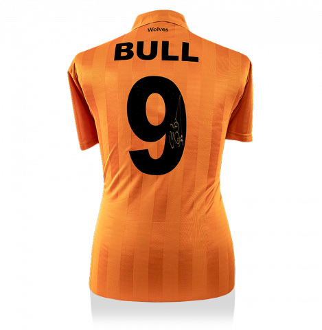 Steve Bull Back Signed Wolverhampton Wanderers Home Shirt