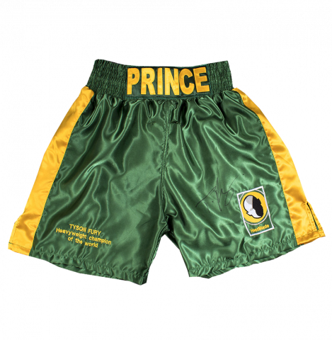 Tyson Fury Signed Boxing Trunks