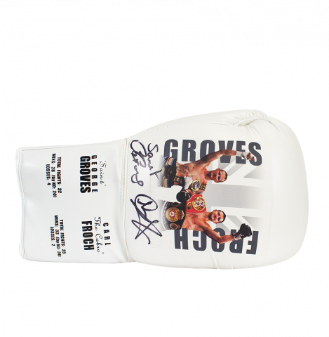 Carl Froch & George Groves Dual Signed Boxing Glove