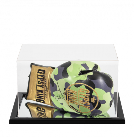Tyson Fury Signed Boxing Glove In Acrylic Case - Camo, Gypsy King