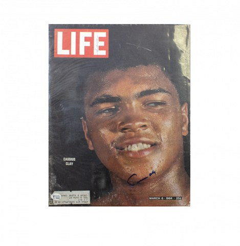 Muhammad Ali Signed Life Magazine - March 1964, Cassius Clay Autograph (OA-7803265)