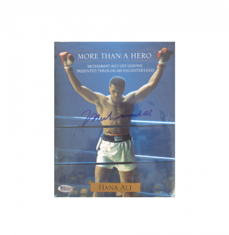 Muhammad Ali Signed Book - More Than A Hero, (OA-8424227)
