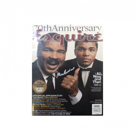 Muhammad Ali Signed Esquire Magazine - October 2003 (OA-7846100)