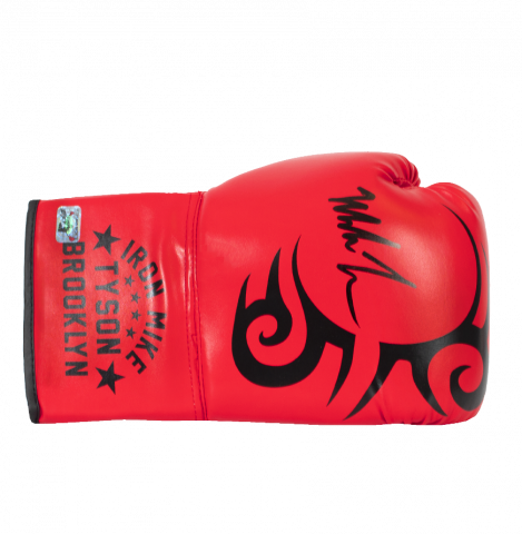 Mike Tyson Signed Boxing Glove: Tattoo