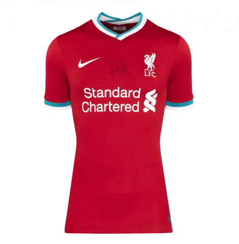 Trent Alexander-Arnold Front Signed Liverpool FC 2020-21 Home Shirt