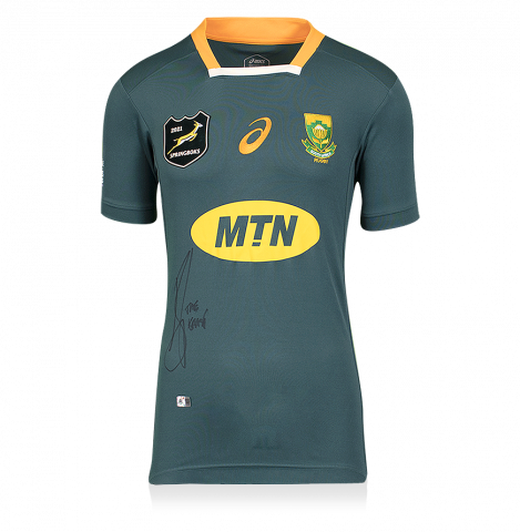 Tendai “Beast” Mtawarira Front Signed South Africa Springbok 2020 Shirt