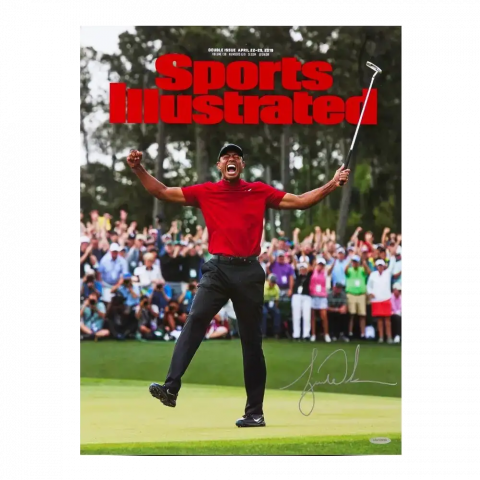Tiger Woods Signed 2019 Masters Tournament Champion Sports Illustrated Cover