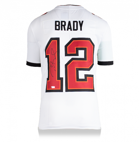 Tom Brady Back Signed Tampa Bay Buccaneers Road Jersey