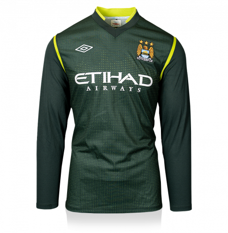 UNSIGNED Manchester City 2011-12 Goalkeeper Shirt